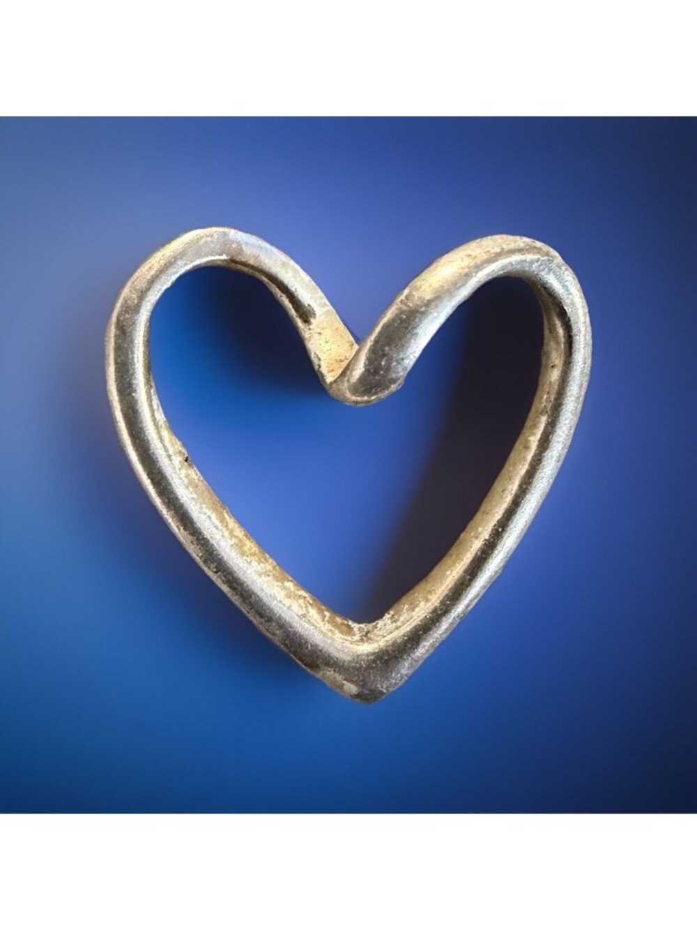Sterling Silver Heart Pendant Charm 925 Vintage Stamped 2 Grams Unique Design Fo